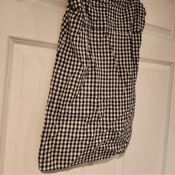 Black and white checkered long tank/ Mini Dress - Picture 3 of 4